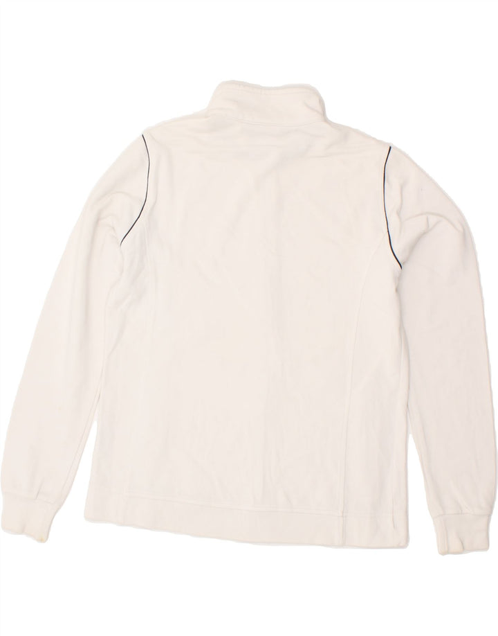 CHAMPION Womens Tracksuit Top Jacket UK 14 Medium White Cotton Vintage Champion and Second-Hand Champion from Messina Hembry 