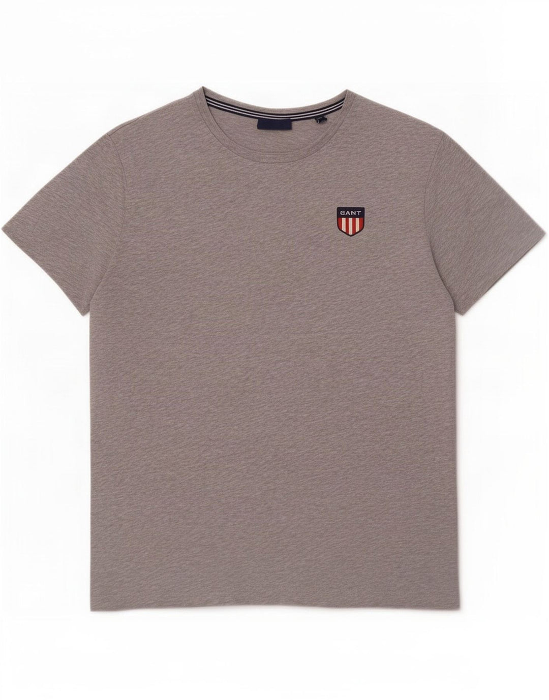 Gant T-shirt da uomo Top in cotone mélange grigio medio