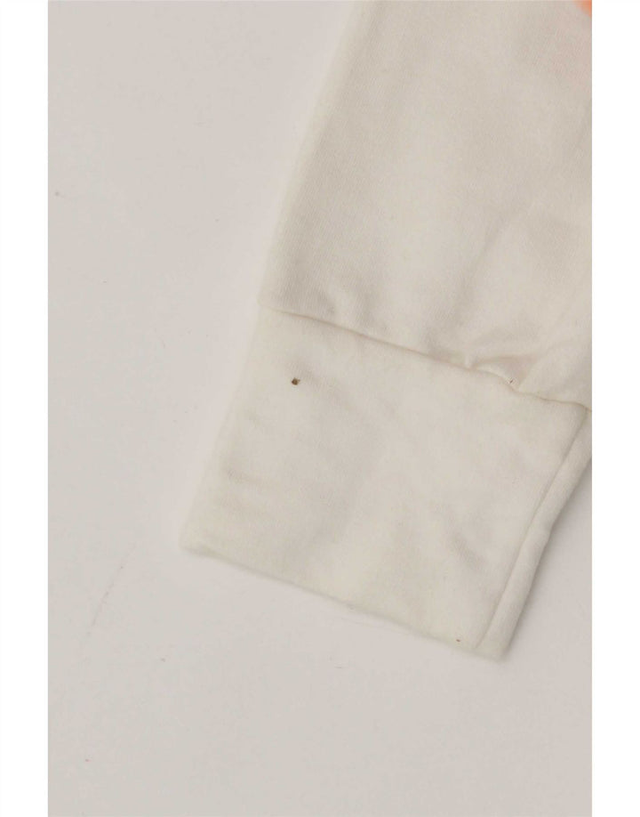 Giacca da ginnastica da donna Lee UK 10 piccola in cotone bianco