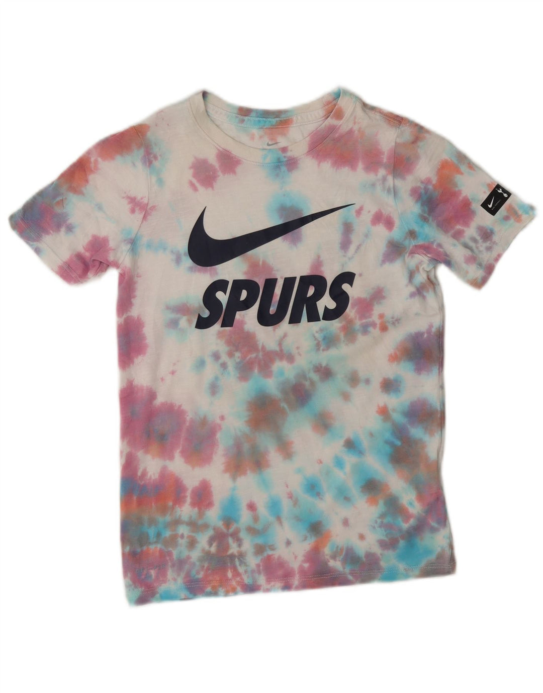 T-shirt grafica Nike da ragazzo Dri Fit Top 8-9 anni piccola multicolore Tie Dye
