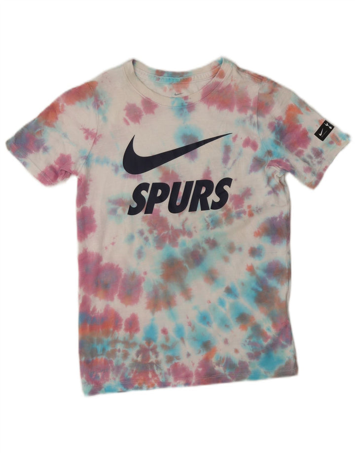 T-shirt grafica Nike da ragazzo Dri Fit Top 8-9 anni piccola multicolore Tie Dye