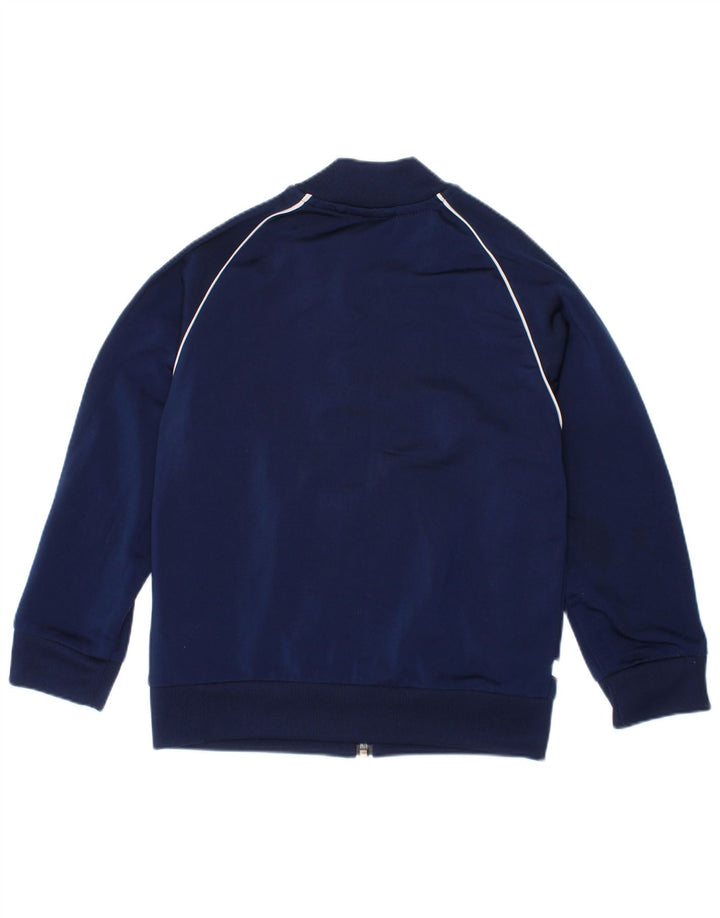 Giacca da tuta da ragazzo Adidas 4-5 anni in poliestere blu navy