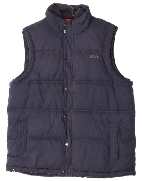 Gilet imbottito da uomo Weird Fish UK 42 XL poliestere blu navy
