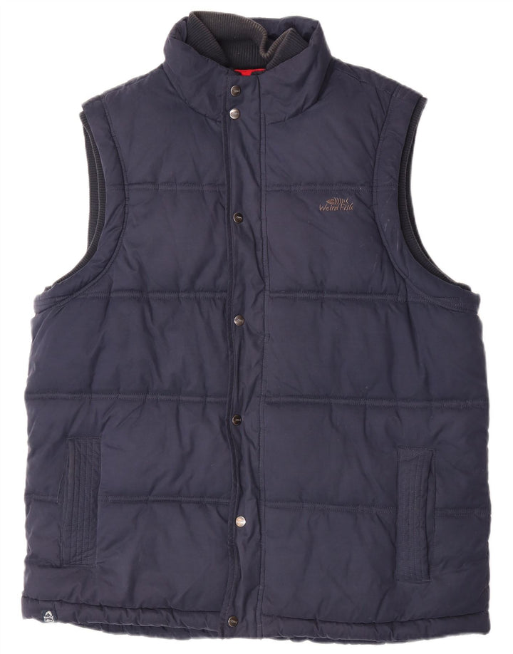 Gilet imbottito da uomo Weird Fish UK 42 XL poliestere blu navy