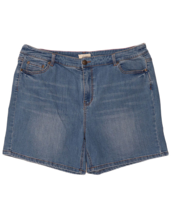 Pantaloncini di jeans a vita alta da donna Joules W38 XL cotone blu