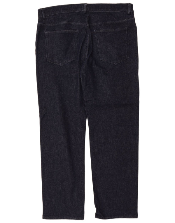 Jeans Straight Uomo Trussardi IT 52 XL W36 L31 Blu Navy