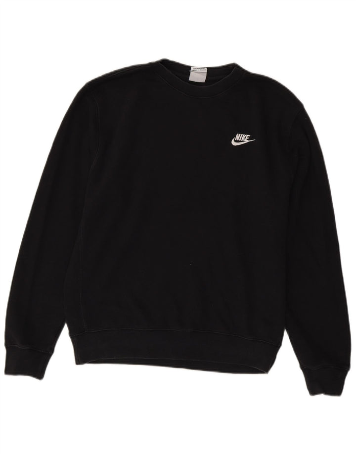 Felpa Nike Uomo Maglione Piccolo Cotone Nero