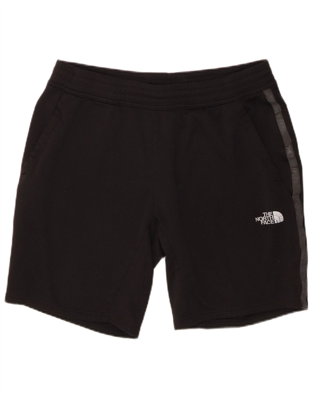 Pantaloncini sportivi grafici da uomo The North Face grandi in poliestere nero