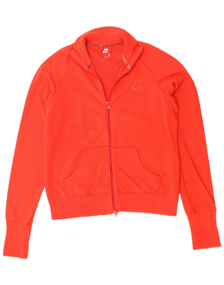Giacca da ginnastica da donna NIKE UK 16 grande rossa in cotone