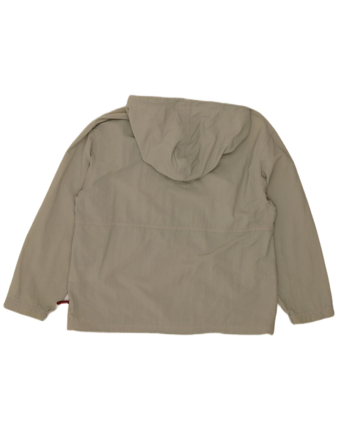 Giacca antipioggia con cappuccio Reebok da donna UK 12 nylon beige medio