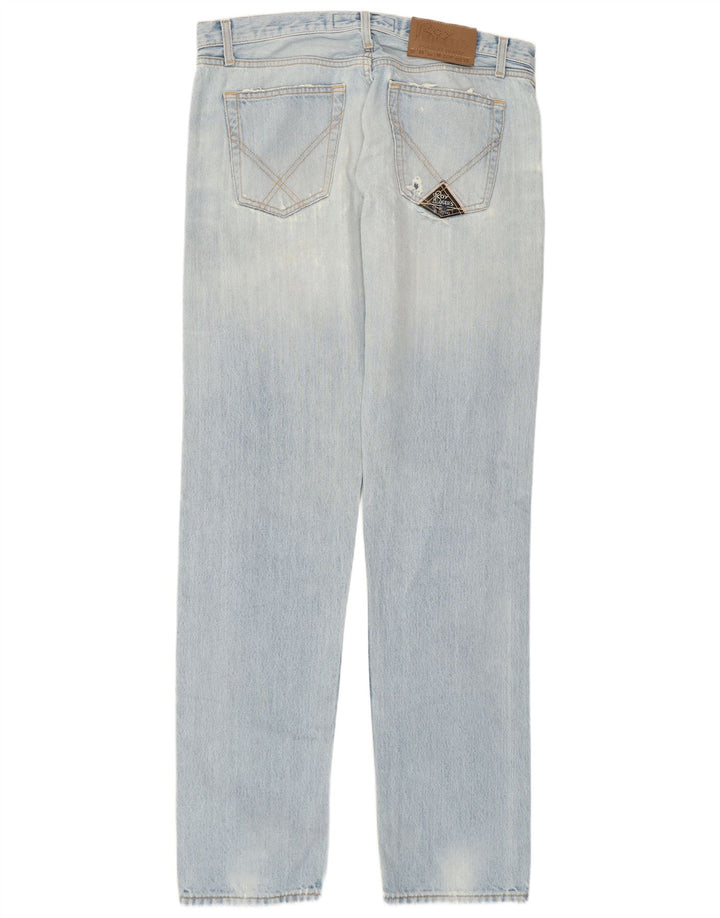 Jeans dritti da uomo Roy Rogers W35 L33 cotone blu