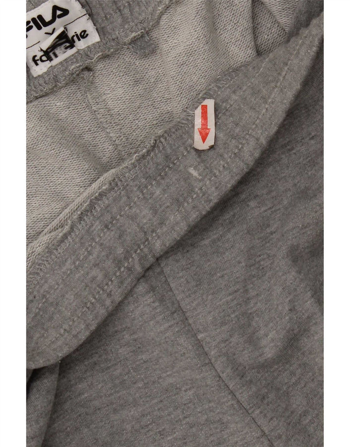 Pantaloncini sportivi grafici da uomo Fila grandi in cotone grigio
