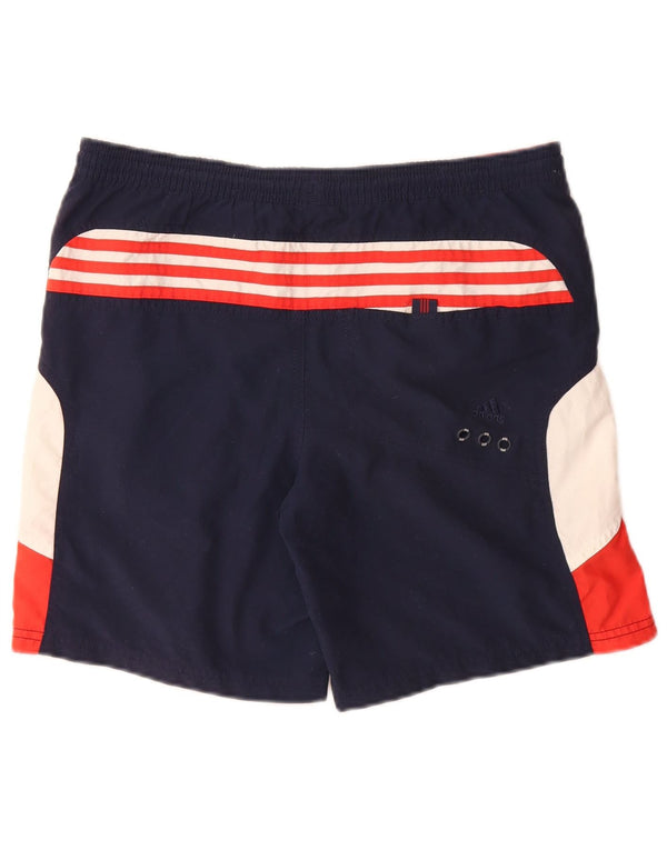 Pantaloncini da bagno ADIDAS per ragazzi 13-14 anni in poliestere color block blu navy