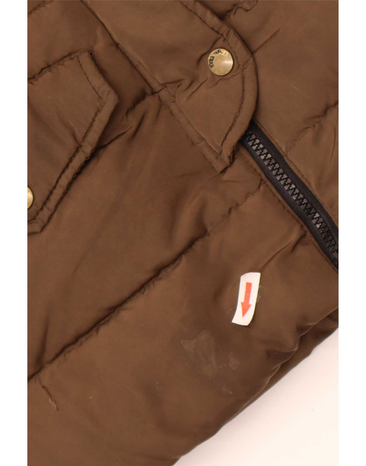 Giacca imbottita con cappuccio per ragazze Zara 11-12 anni Beige