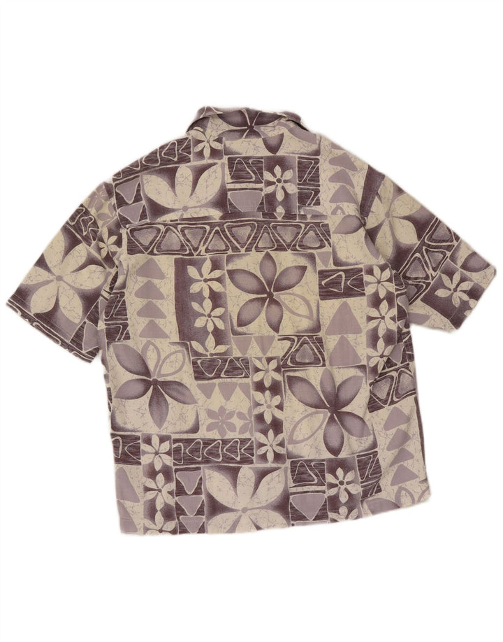 Camicia a maniche corte da uomo Unlimited Viola medio floreale