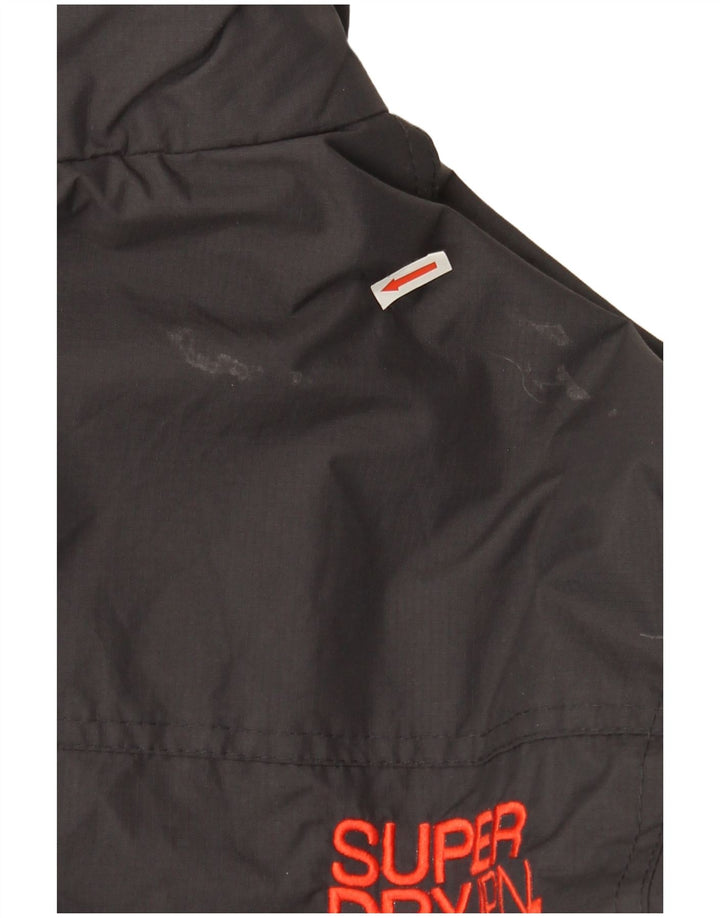 Giubbotto bomber grafico da donna Superdry The Windcheater UK 14 medio nero