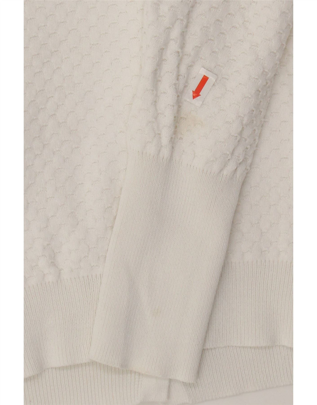 ZARA Womens Cardigan Sweater UK 14 Large White Viscose Vintage Zara and Second-Hand Zara from Messina Hembry 