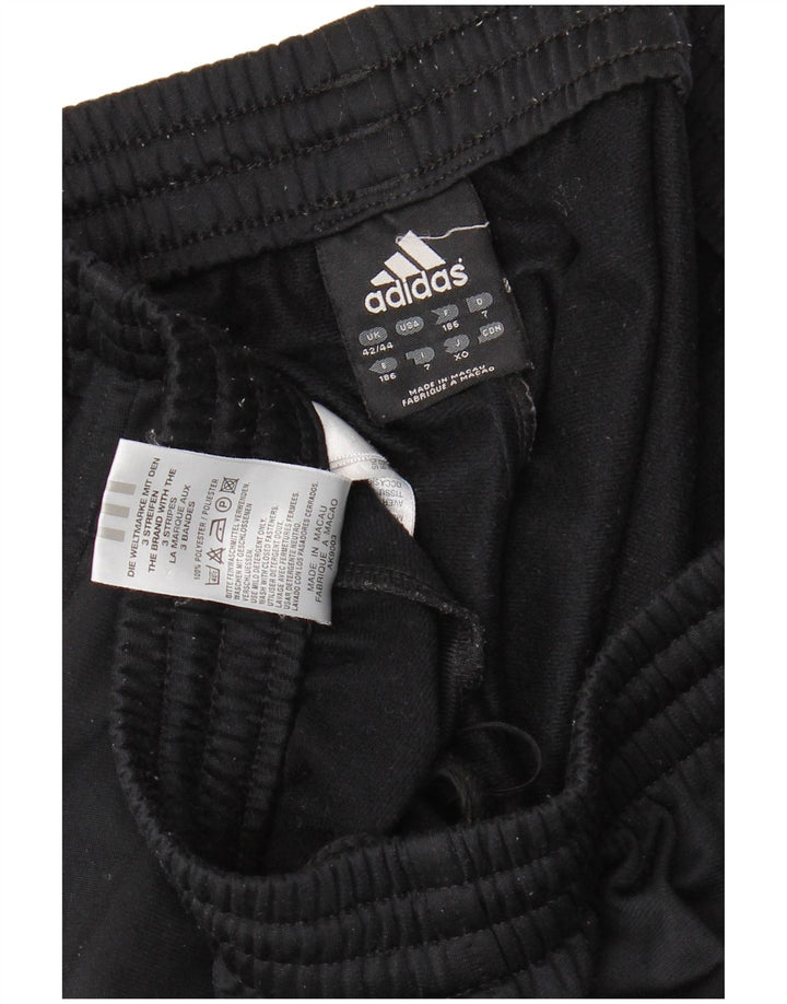 Pantaloni da tuta da uomo Adidas UK 42/44 Large Nero Poliestere