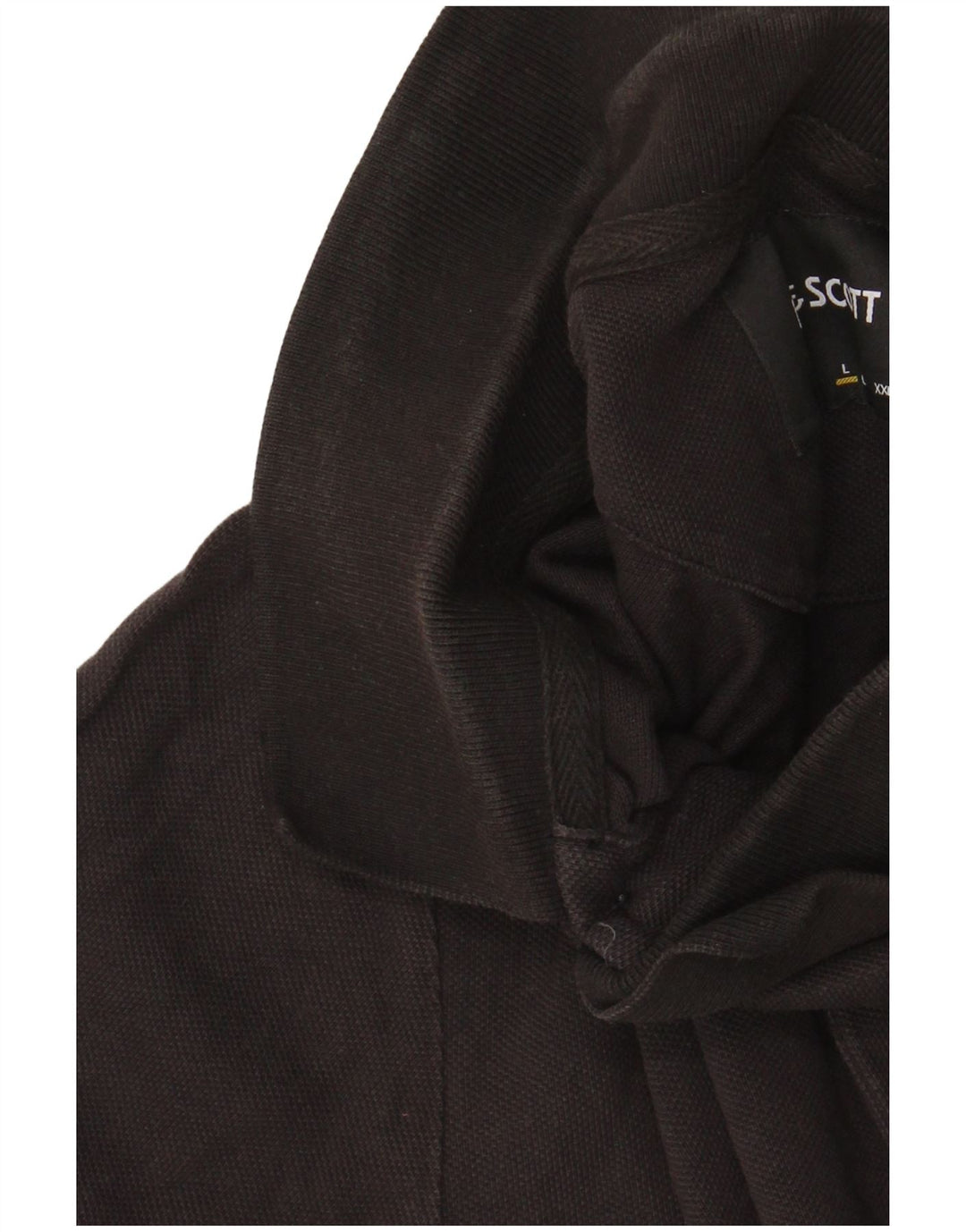 Polo da uomo Lyle & Scott grande in cotone nero