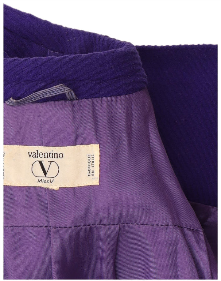 VALENTINO Soprabito da donna Miss V UK 20 2XL Viola Lana Classico