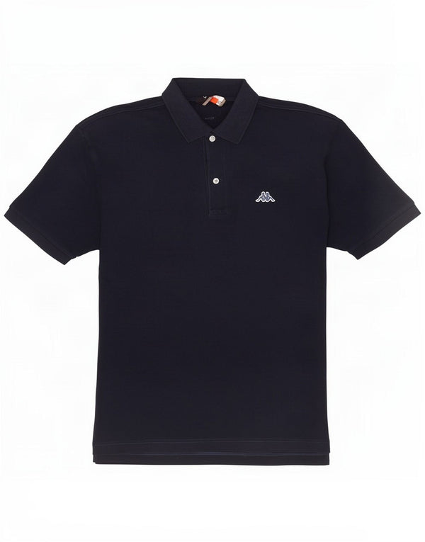 Polo Kappa da uomo grande blu navy