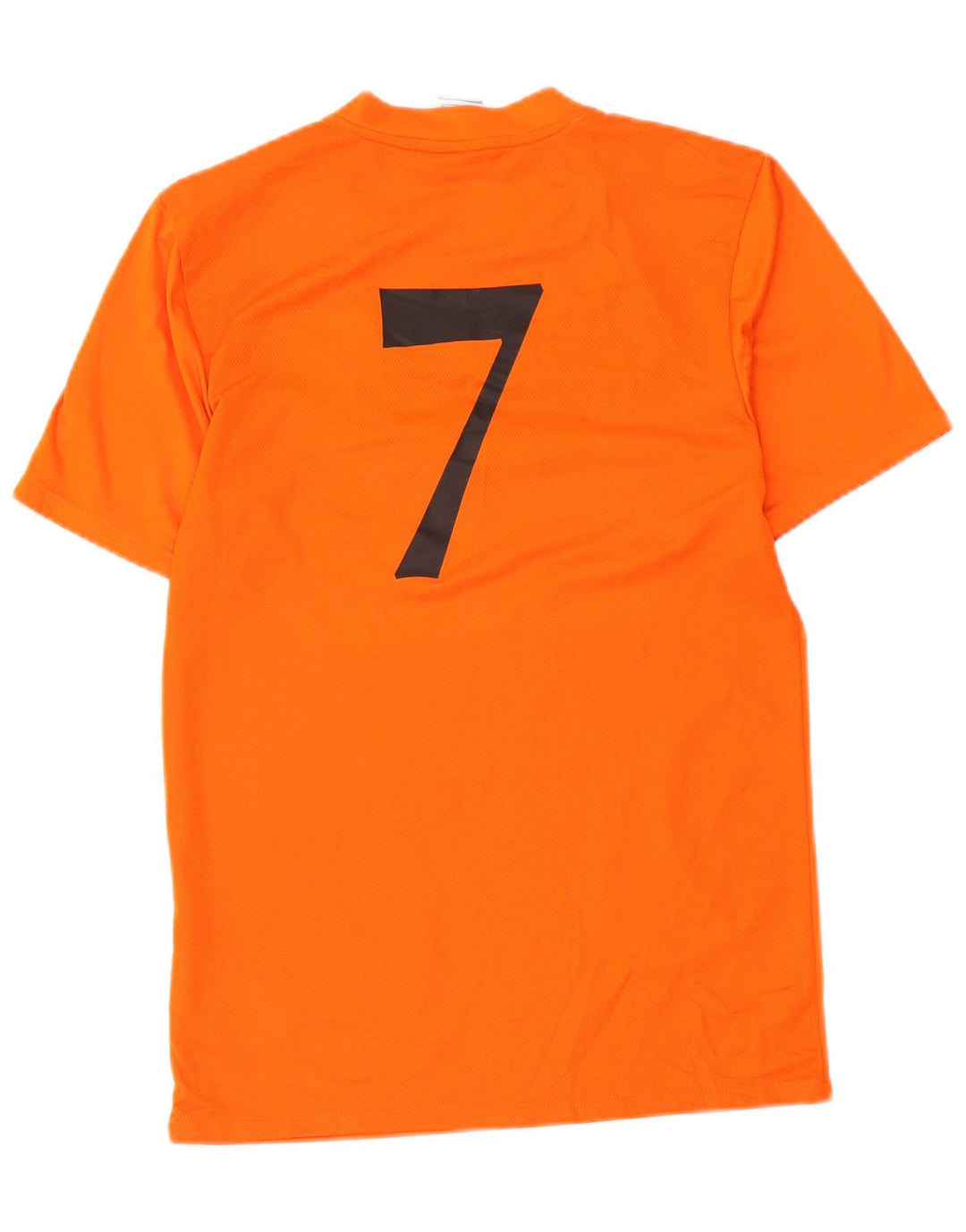 T-shirt grafica Nike Dri Fit da uomo, piccola, in poliestere color block arancione