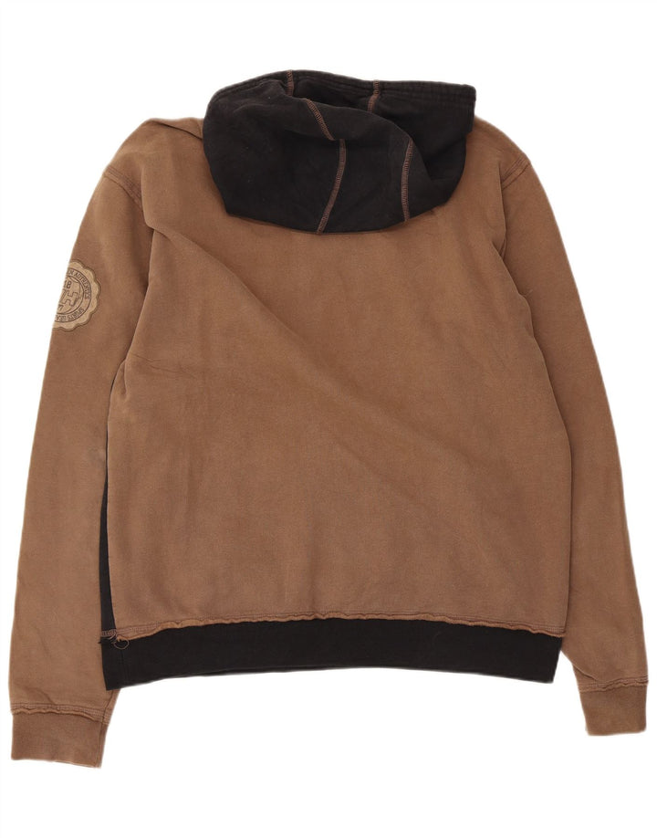 Felpa con cappuccio grafica da uomo Helly Hansen, grande, in cotone color block nero