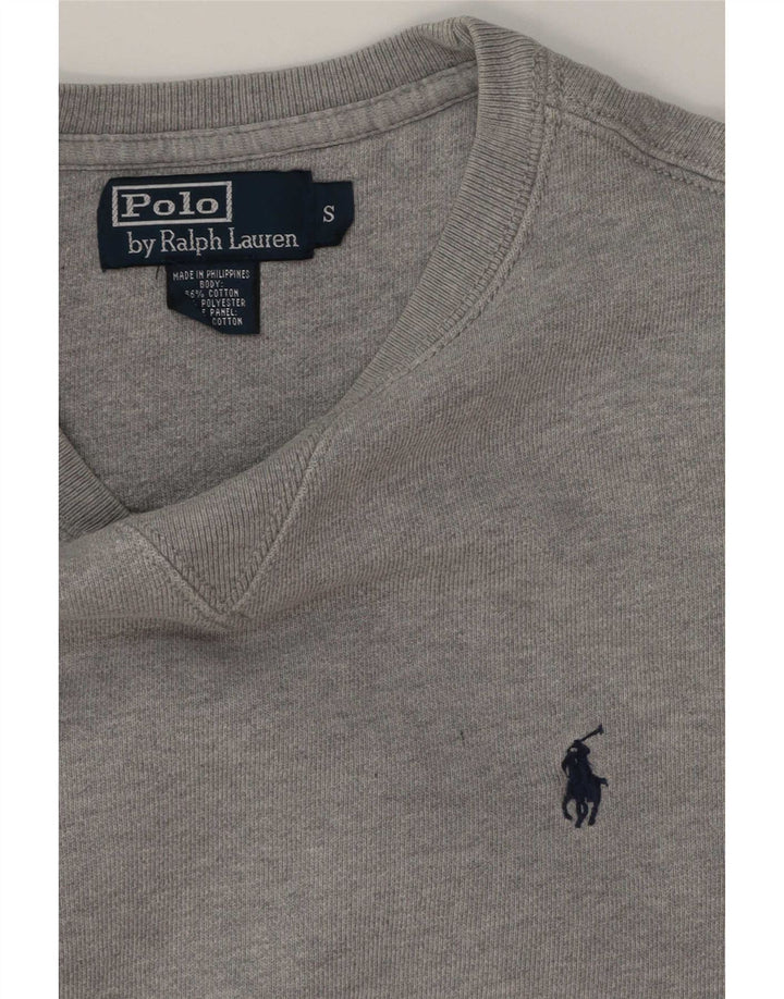 Polo Ralph Lauren Felpa da uomo Maglione piccolo in cotone grigio