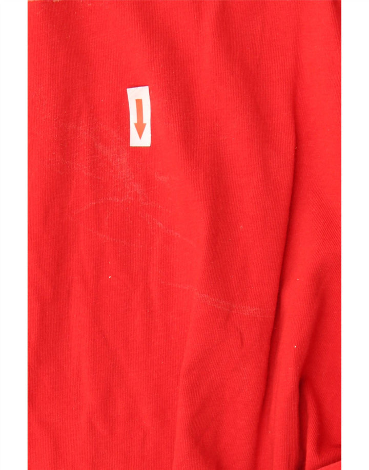 T-shirt Adidas da uomo Top Small rossa in cotone