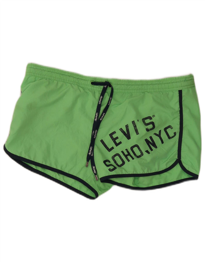 Pantaloncini da bagno grafici da uomo Levi's grandi in poliestere verde