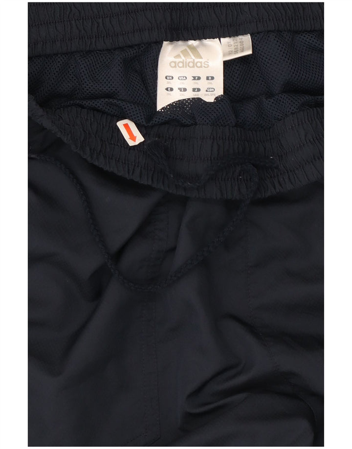Pantaloni da tuta da uomo Adidas 2XL poliestere blu navy