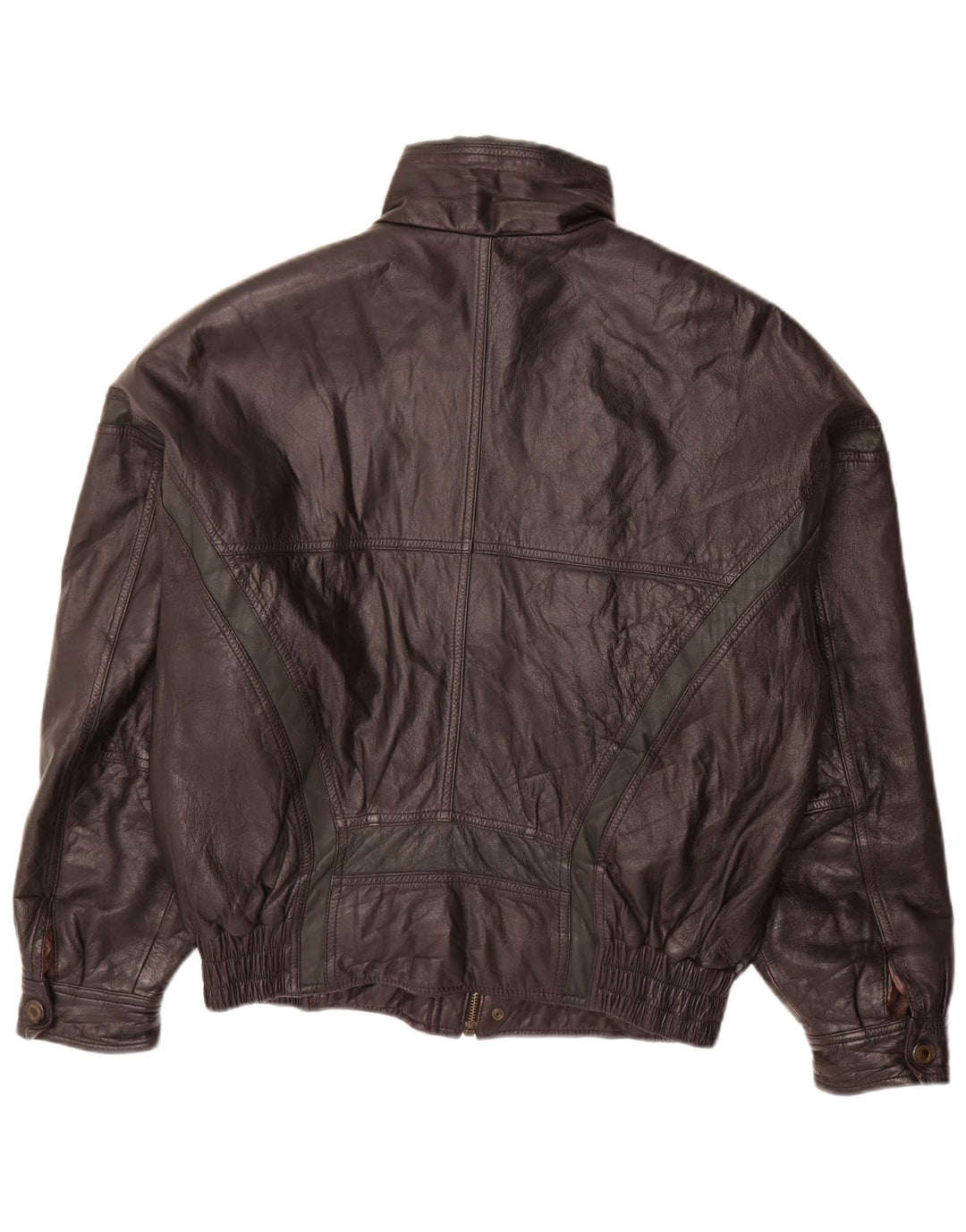 Giacca in pelle vintage da uomo UK 38 in pelle nera media