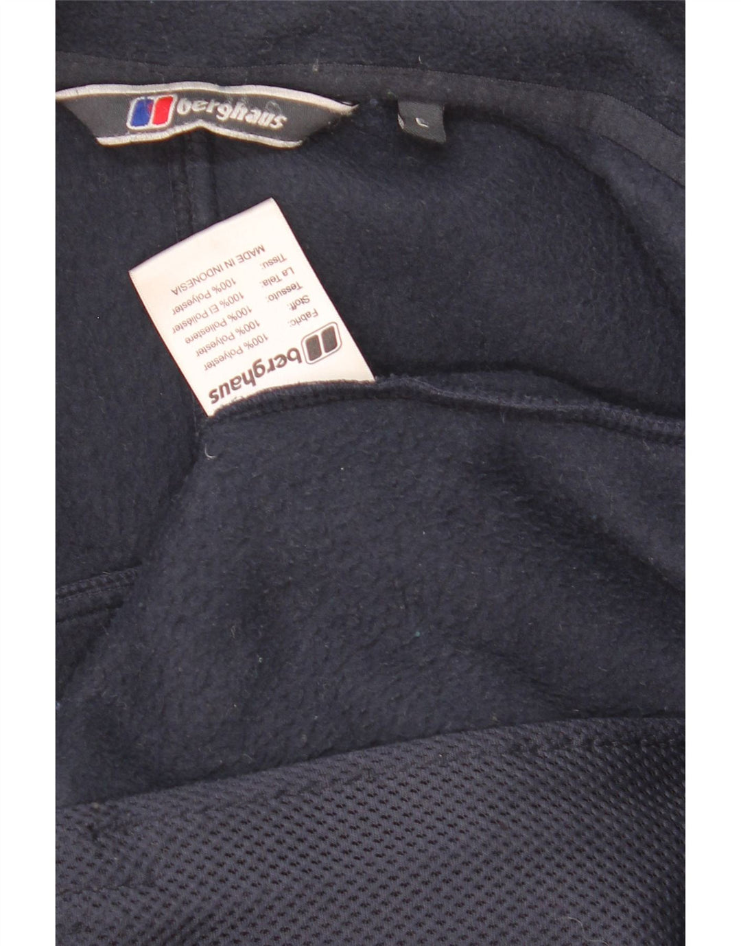 Giacca in pile da uomo Berghaus UK 40Grande poliestere blu navy