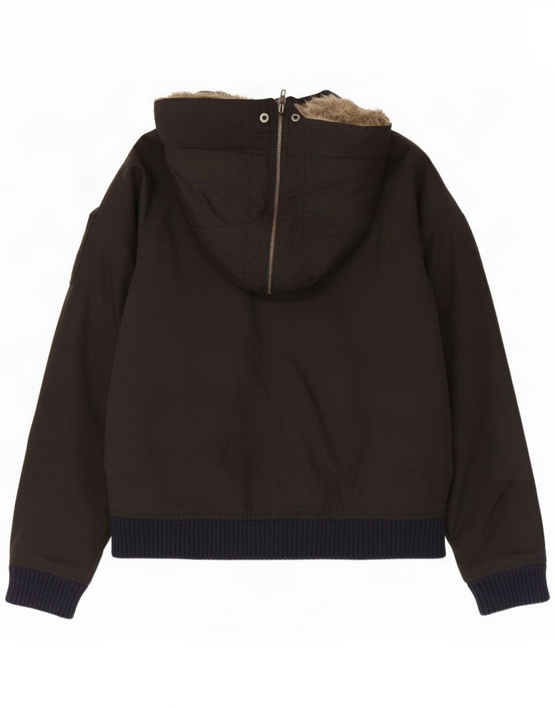 Woolrich Giubbotto bomber con cappuccio da uomo UK 40 Large Nero Colourblock