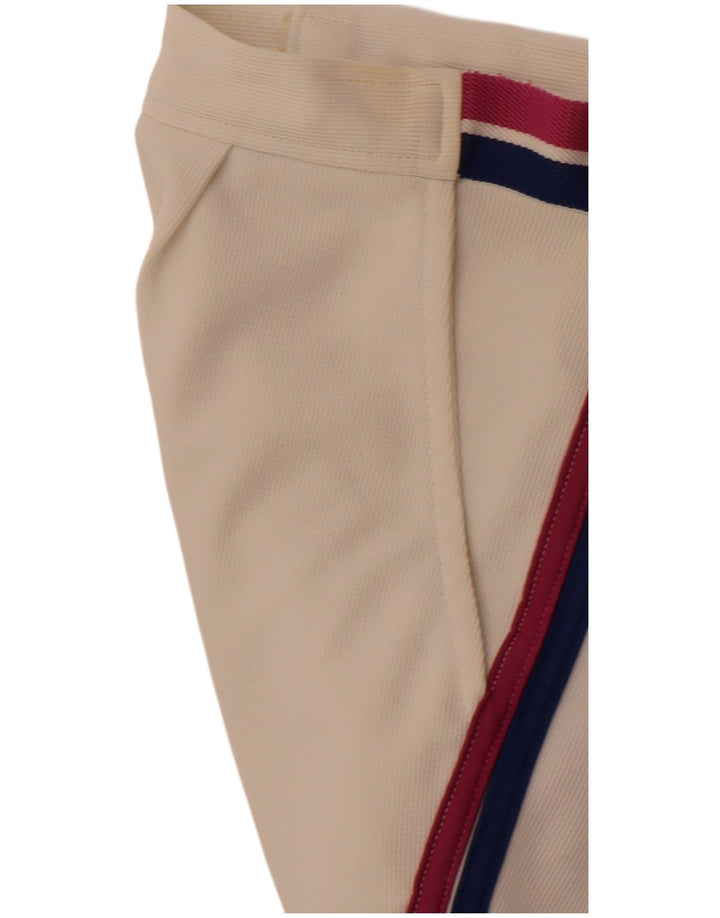 VINTAGE Womens Casual Shorts W32 Large White Polyester