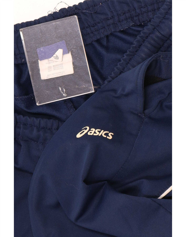 Pantaloni da tuta corti da uomo Asics grandi in poliestere blu navy