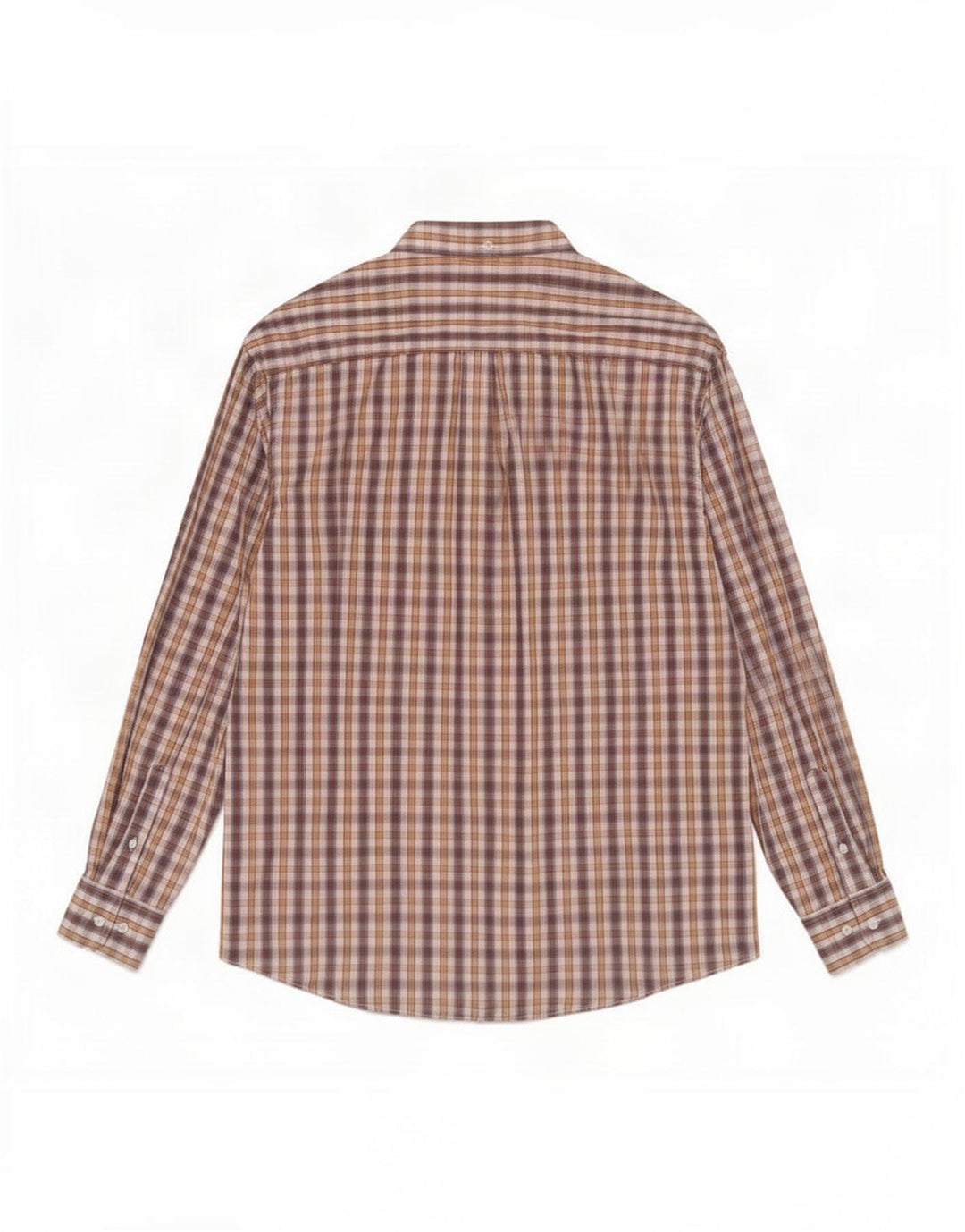 Camicia da uomo Farah a quadri marroni grandi