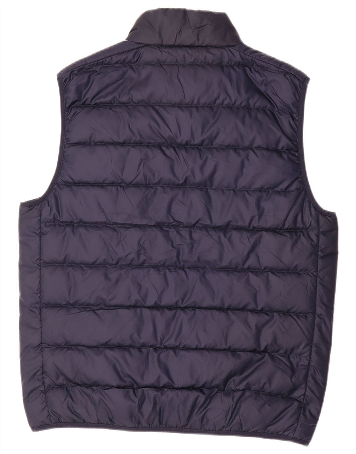 Gilet imbottito da uomo Adidas UK 38 medio blu navy poliestere