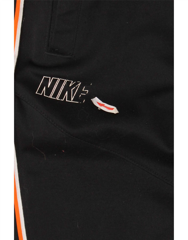 Pantaloni da tuta con grafica Nike da uomo, pantaloni da jogging, piccoli, in poliestere nero