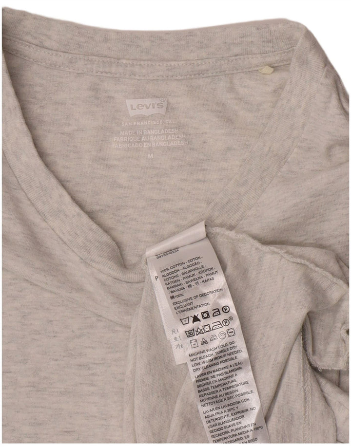 T-shirt da donna Levi's Top UK 12 cotone grigio medio