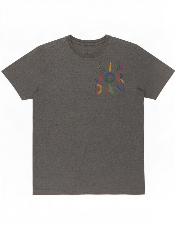 T-shirt grafica da uomo Jordan Top piccola in cotone grigio