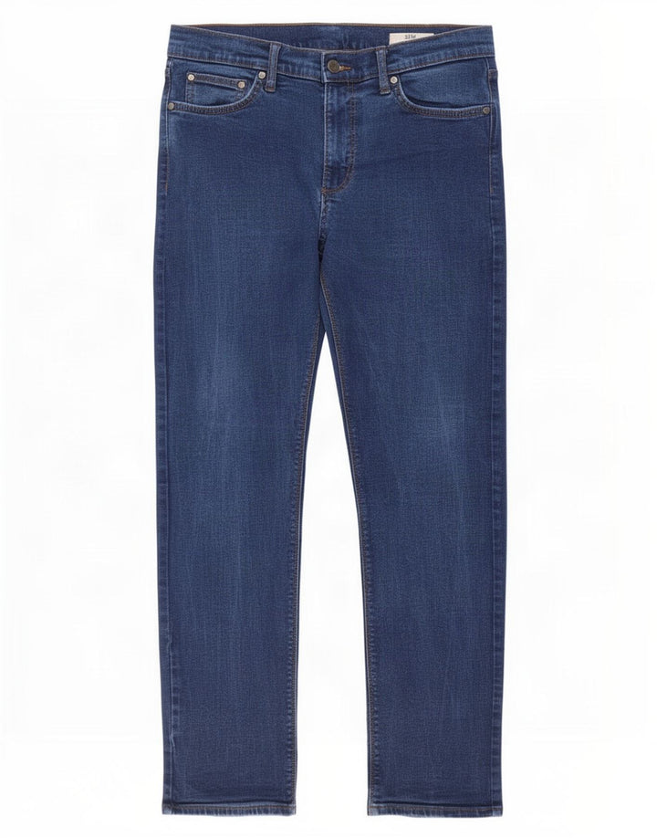 Jeans slim da uomo Marks & Spencer W36 L31 cotone blu