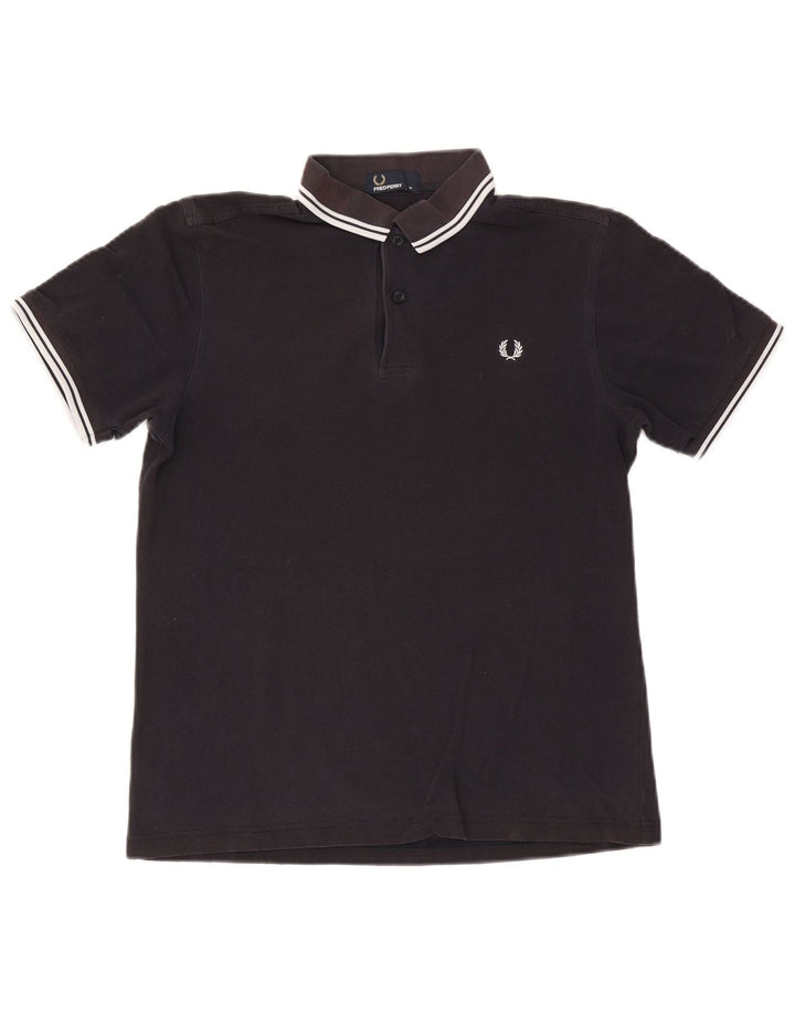 Polo da uomo Fred Perry in cotone blu navy medio