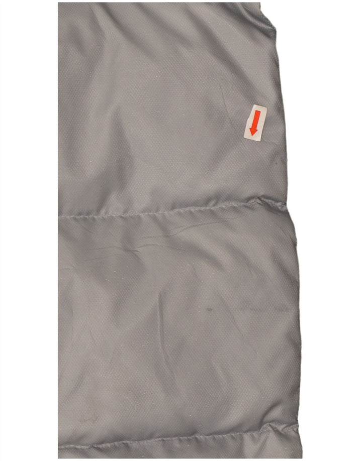 Giacca imbottita da uomo a tre strisce Adidas UK 40 Large Grey Colourblock