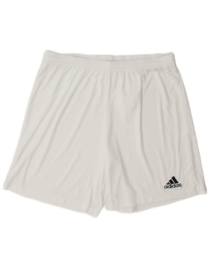 Pantaloncini sportivi Adidas Aeroready da uomo grandi in poliestere bianco