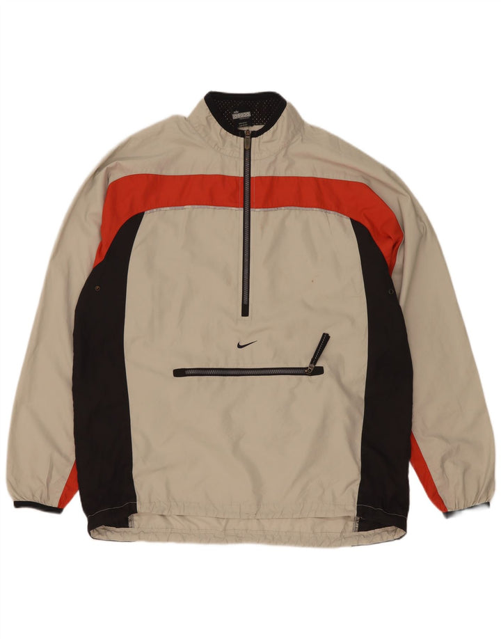 Top della tuta pullover da donna Nike US 12/14 Large Beige Colourblock