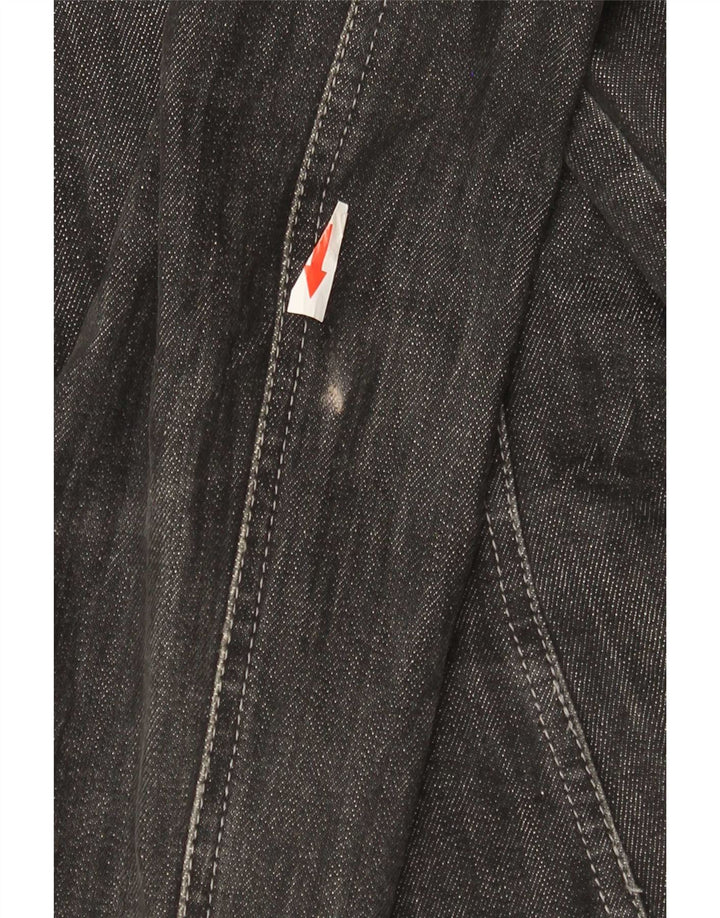 Giacca in denim da donna Marella UK 16 grande cotone grigio