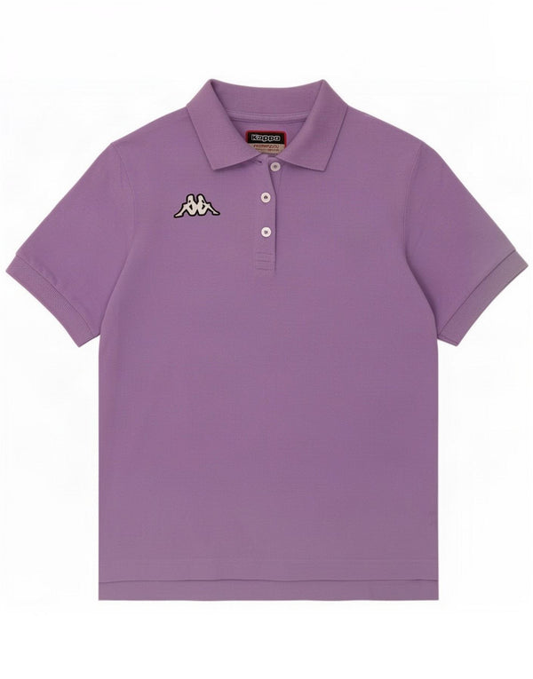 Polo da donna Kappa UK 12 cotone viola medio