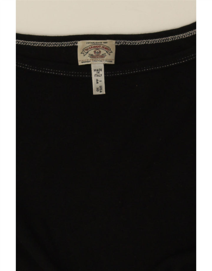 T-shirt corta da donna Armani Jeans IT 44 media nera