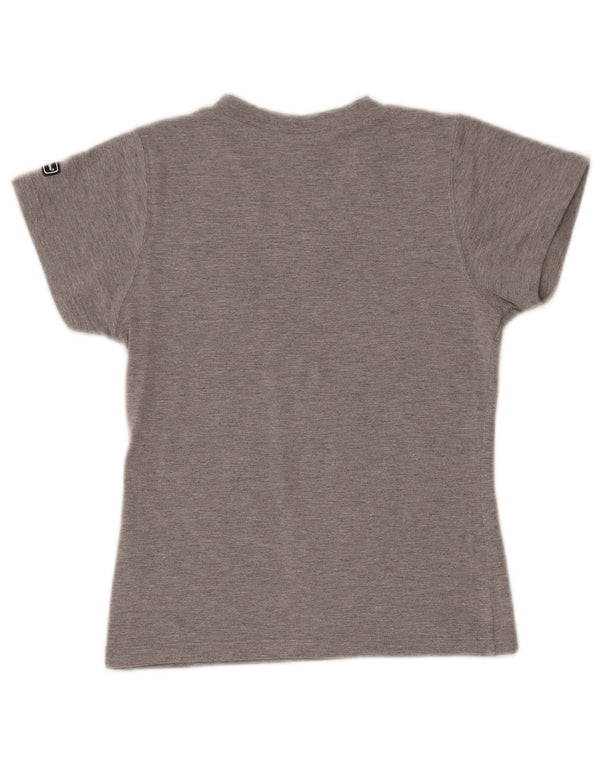 T-shirt da donna Champion Top UK 8 Small in cotone grigio